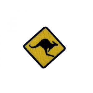 Patch ecusson brode thermocollant badge kangourou panneau broderie