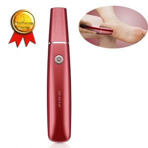 TD® Râpe électrique anti-callosité soin des pieds pédicures manucure et massage pieds soin peau morte tête amovible couleur rouge