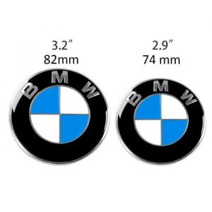 Kit pour emblème BMW BMW de Rechange pour Capot de Moteur et Coffre 82 mm et 74 mm de larrière de la Plaque de Bain E46 E90 E90 LC