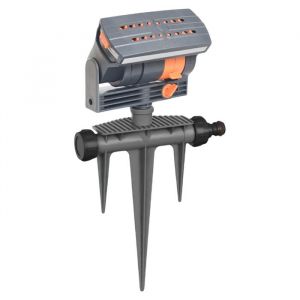 Arroseur oscillant arroseur de jardin automatique 4 Modes arroseur de balan&ccedil;oire de pelouse 16 buses d&eacute;bit r KIT COMPLET DARROSAGE