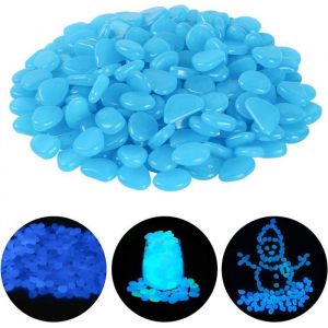 Pierre LumineuseGalet Lumineux Cailloux Artificiels Pierres Décoratives dans la Nuit pour Jardin Extérieur Aquarium Passerelles