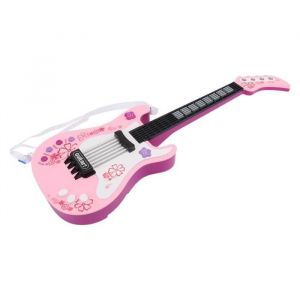 Jouet de guitare &eacute;lectronique Guitare &eacute;lectronique de simulation pour enfants Multi Modes Jouet de jouets jouet Rose - SURENHAP