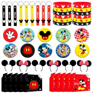 Packs de Cadeaux de fête de Mickey souris Decoration Anniversaire Mickey Décoration de Fête Danniversaire pour Enfants 50pcs
