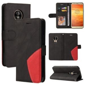 Etui Motorola Moto E5 Portefeuille Pochette Housse pour Motorola Moto E5 Protection Housse Noir