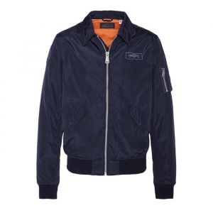 Veste Bombers Marine Homme Schott Blouson Cwu