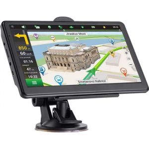 GPS Voiture &Eacute;cran daffichage tactile navigateur GPS pare-soleil pour camion navigation par satellite carte de leurope 7&rdquo; 256M+8G