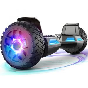 hoverboard- 8.5 Tout Terrain  Cadeau id&eacute;al -Batterie 5.2AHBluetooth+Lumi&egrave;re LED Autonomie 8-15km vitesse maximale 10KM/H-Noir