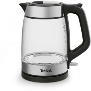 Bouilloire &eacute;lectrique - Tefal - KI605830 - Verre noir - 17L - 2200W - Filtre amovible