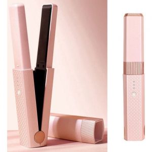 Lisseur - Fer &agrave; boucler - Lisseur sans fil - Lisseur de voyage rechargeable USB-C - Mini fer &agrave; boucler en c&eacute;ramique