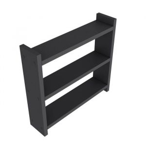 CALICOSY - Etag&egrave;re de cuisine 3 tablettes H40 cm - COSMIC - Gris anthracite