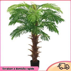 Cocosity Palmier Cycas artificiel avec pot 140 cm Vert - 7894202872229