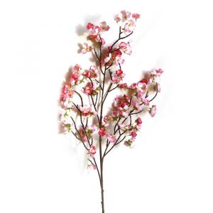 Fleur de cerisier artificielle 4 Branches décoratives Branches de fleurs de cerisier réalistes décor 97cm