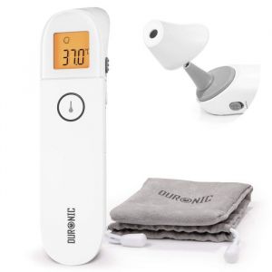 Duronic IRT3W Thermom&egrave;tre Infrarouge 3 en 1 Temp&eacute;rature par lOreille et Le Front Modes Adultes Enfants Objets Mesure sans Contact