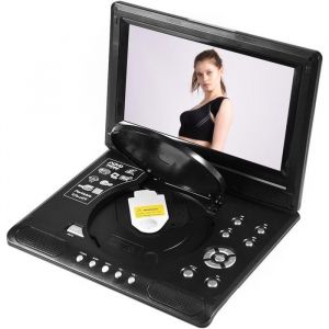 Lecteur DVD Portable 98 Pouces Avec &Eacute;cran LCD HD Rotatif 270&deg; T&eacute;l&eacute;vision Portable USB/SD/FM Compatible AVI MPEG4 Et Batterie