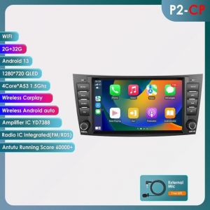 2G+32G Autoradio Android 2Din pour Mercedes-Benz E-class W211 GLS W219 W209 W463  multim&eacute;dia de voiture Navi Carplay GPS RDS
