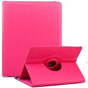 Coque Universelle - FRANCIS-R - LNMBBS K107/Yuntab K107 - 10.1 - Rose - PU Cuir - 360° Rotatif