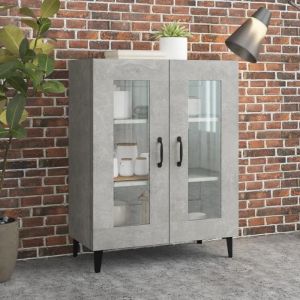 SALE 2025Meuble bas bahut vaisselier - Buffet - Gris béton - 695x34x90 cm - bois dingénierie2572 Kg 4129