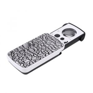 30x - 60x - 90x loupe optique bijoux loupe bijoutier loupe lumi&egrave;re LED (argent) -BOB-keeper