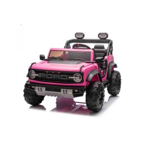 Voiture électrique pour enfants Ford Bronco XL avec propulsion arrière sous licence (deux places) rose batterie au lithium
