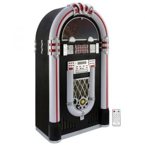 Jukebox Rétro MonsterShop - Lecteur CD MP3 Bluetooth Radio AUX Eclairage
