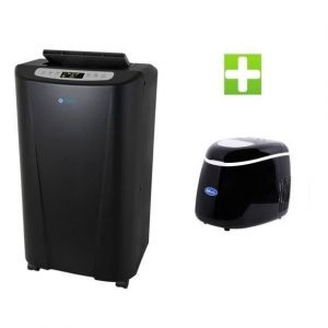 KLAISER - PACK Energy Agx140 14000 Btu/4100W Climatiseur Mobile Reversible - Machine &agrave; gla&ccedil;ons H40 15KG/JOUR
