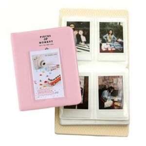 Album photo mini rose 3 64 photos pour Fujifilm Instax Mini8 7s 25 50s 90 Polaroid - PVC DS - 16 pages