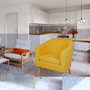 MIPAN.Fauteuil avec Accoudoirs - Fauteuil Crapaud Adulte -  Fauteuils de Salon - Siège Rembourré Pour Salon Chambre Bureau - Jaune