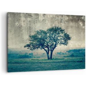 Moderne Impression sur Toile Image Tableau Decoration Murale arbre nature champ Tableaux Decoratifs Muraux Chambre 100x70 sans