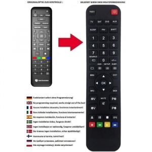 T&eacute;l&eacute;commande de remplacement pour Sagemcom DCI85 RCI88 1000KD RCI88-320