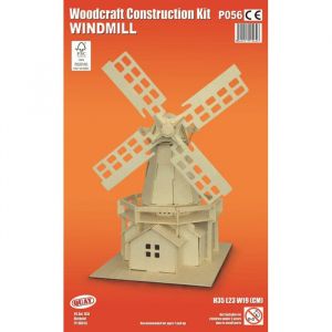 Maquette en bois Moulin &agrave; vent