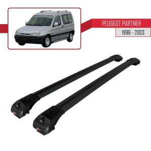 Pour Peugeot Partner 1996-2003 Barres de Toit ACE-1 Railing Porte-Bagages de voiture / Noir