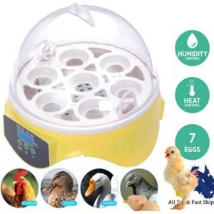 SHENGLU-Couveuse incubateur Incubateur Couveuse Automatique 7 Oeufs Appareil à Couver Oiseaux Volaille Eleveurs -CYA
