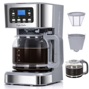Taylor Swoden Cafetiere Filtre Programmable 24h Cafetiere Electrique 15L à 12 Tasses Machine a Cafe Maintien au Chaud et