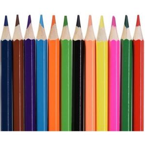 12 couleurs Dessin Crayons de couleur en bois Coloriage Set Non-toxiques pour Etudiants