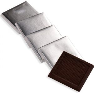 Chocolat noir feuille dargent paquet de 1 kg (145 pièces) 7 g de chocolat napolitain