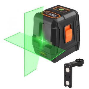 Niveau Laser Laser Croix Vert 30m Laser Brillant Ind&eacute;pendant &agrave; 110&deg; IP54 Etanche Auto-Nivellement 360&deg; SC-L07G
