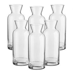 Lot de 12 carafe à vin broc en verre transparent pichet à eau à boisson capacité 0.36 L