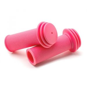 Poign&eacute;es rose pour v&eacute;lo petite fille