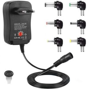 Adaptateur Secteur Chargeur Universel 12W-30W 8.4V 3V 4.5V 5V 6V 7.5V 9V 12V 1000mA 1A 2000mA 2A Remplacement de Commutation A488