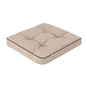 Bjird - Coussin de chaise de jardin 49x47 cm Beige - Coussin pour fauteuils de jardin lin synthétique Fabriqué en UE
