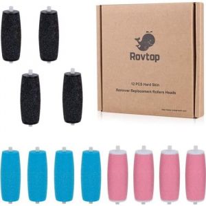 12 PCS Rouleaux Pedicure Pied Electrique pour Scholl Rapeuse Electrique Rape Pieds Scholl Rapeuse Pied Electrique