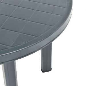 Table de jardin - UU - Table de patio - Vert 89 cm Plastique TT740