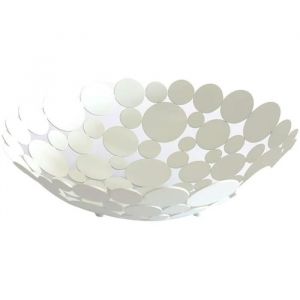 Corbeille &agrave; Fruits DesignFruit BasketM&eacute;tal Fruit Bowl m&eacute;tal Panierbol d&eacute;coratif pour Porte-fruits Countertop l&eacute;gumes Pain Blanc