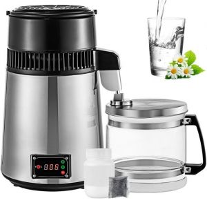 Distillateur dEau Inox - VEVOR - Température Contrôlée 750W - 4L - Filière Dentaire