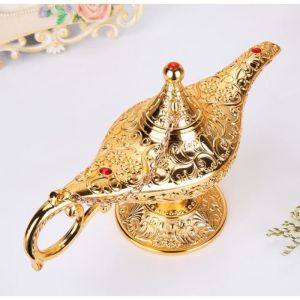 La Lampe dAladin D&eacute;coration Meuble en forme de Lampe dAladdin Magique 22*12cm (Dor&eacute;)