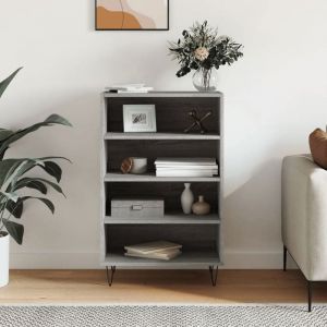 Nouveau Console de Cuisine - BMD - Meuble de Rangement Buffet haut gris béton 57x35x90 cm - bois dingénierie BELLE - VENTE