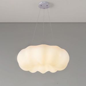 SNOGOLD Suspension Moderne LED Forme de Nuage Lustre 3 Couleurs Dimmable Luminaire Style Scandinave Lampe Suspendue pour Salon