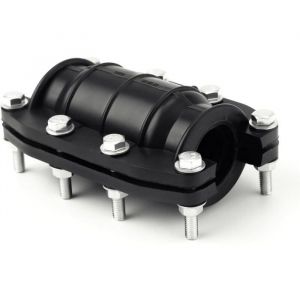 1 collier r&eacute;paration tuyau 25mm serrage 24-26mm plastique/m&eacute;tal Label