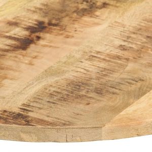 （SOLDES SEPT)Dessus de table - PLATEAU DE TABLE Bois de manguier solide Rond 15-16 mm 50cm @63717