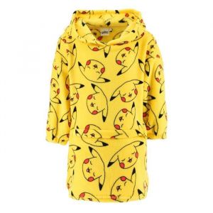 Poncho polaire - POK&Eacute;MON - Poncho pyjama Pikachu - 100% polyester - Mixte - Enfant 4-10 ans